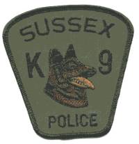 CANADA,NEW BRUNSWICK,SUSSEX POLICE K-9 SUBDUED 1